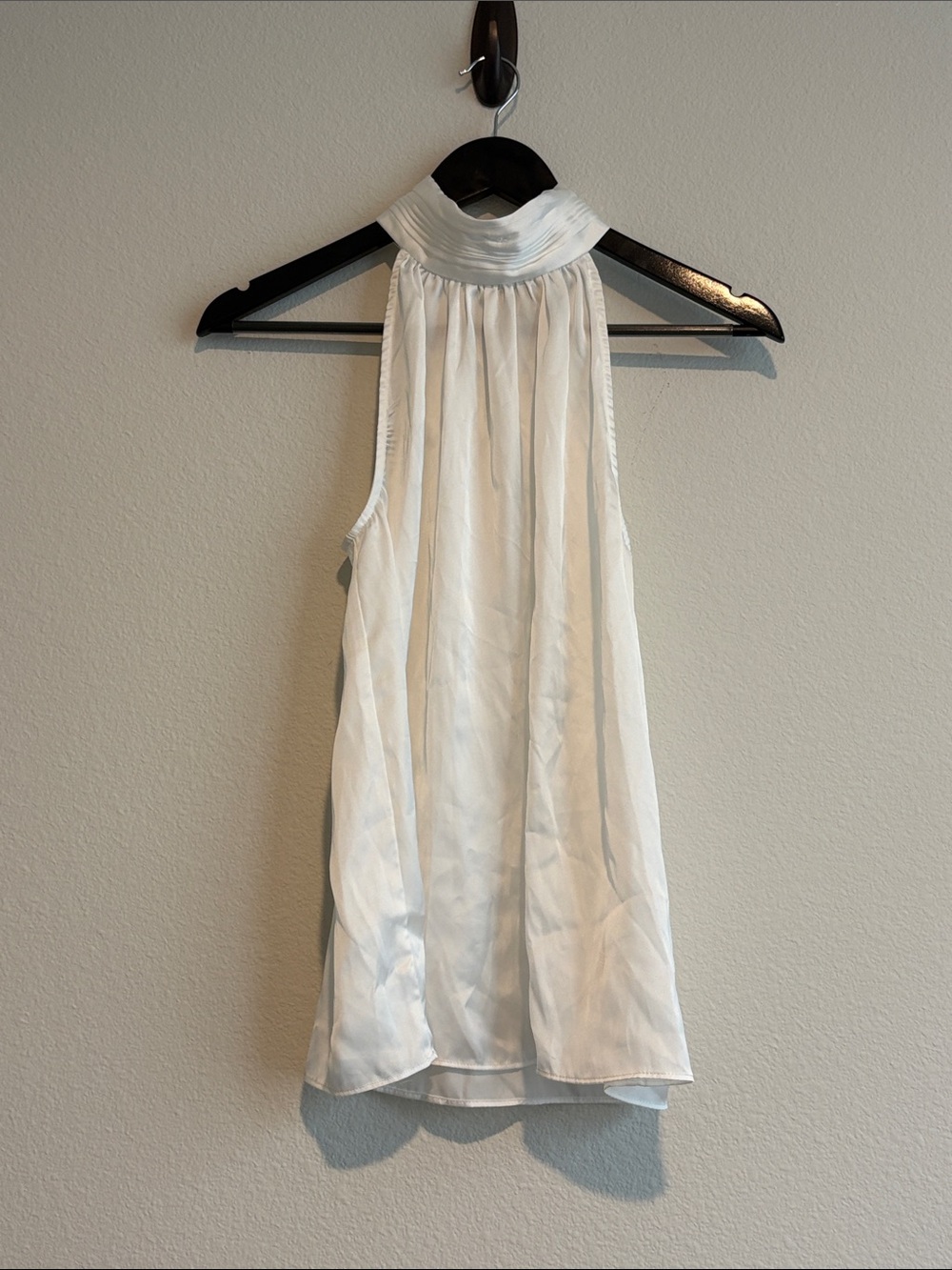Elie Tahari White Halter-Style Camisole